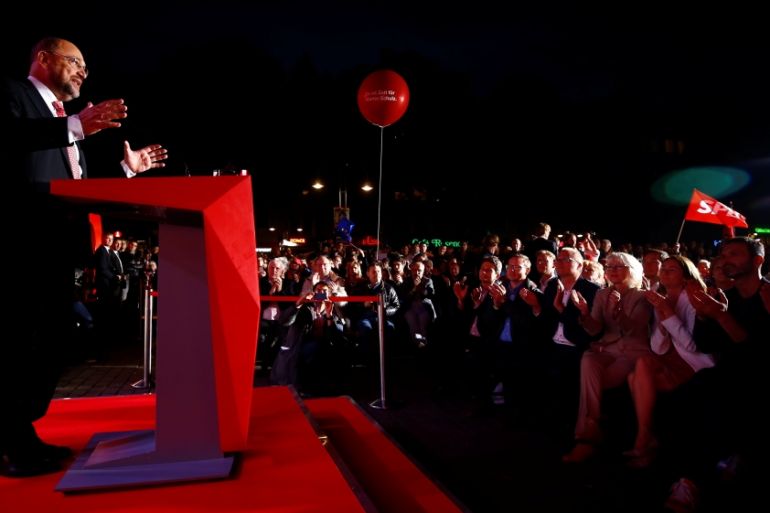 SPD Chancellor candidate Martin Schulz campaigns in Cologne
