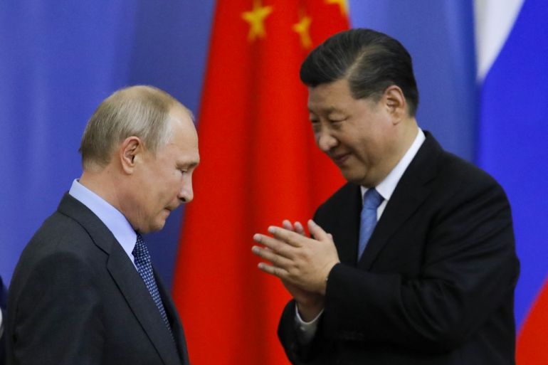 Russian President Vladimir Putin and Chinese President Xi Jinping