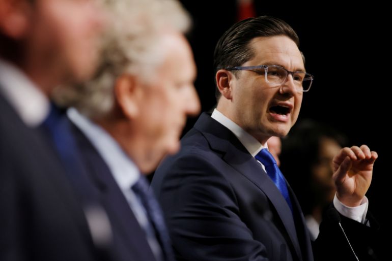 pierre poilievre during leadership debate