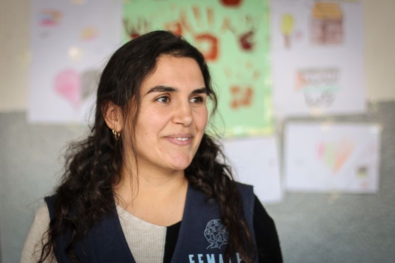 Lebanese aid worker in the Bekaa Valley