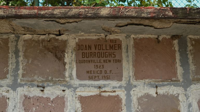 The final resting place of Joan Vollmer.